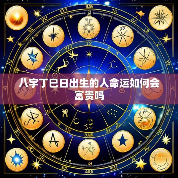 八字丁巳日出生的人命运如何会富贵吗