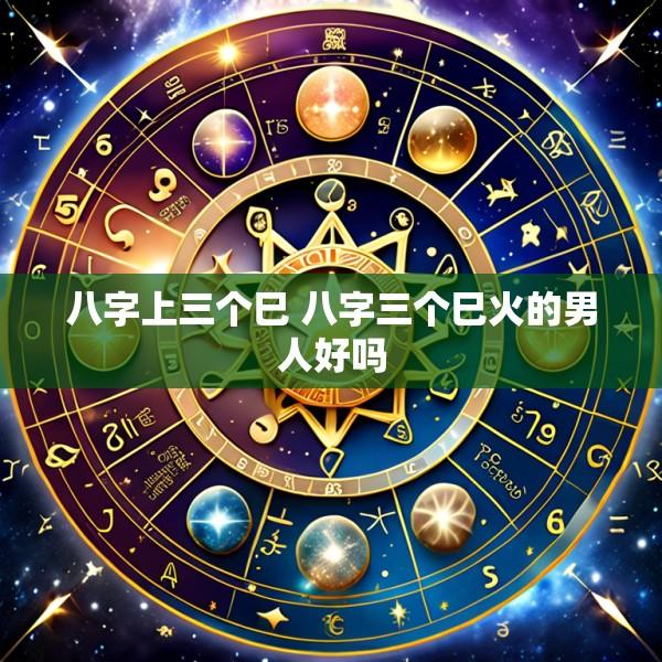 八字上三个巳 八字三个巳火的男人好吗