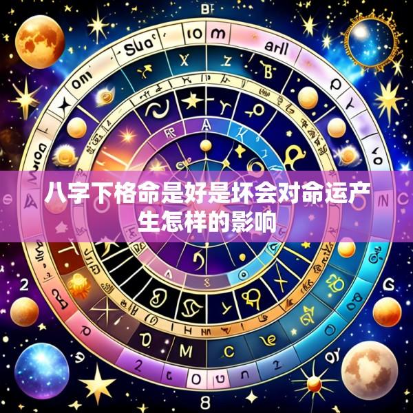 八字下格命是好是坏会对命运产生怎样的影响