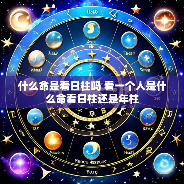 什么命是看日柱吗 看一个人是什么命看日柱还是年柱