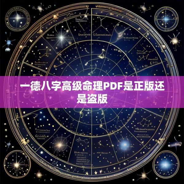 一德八字高级命理PDF是正版还是盗版