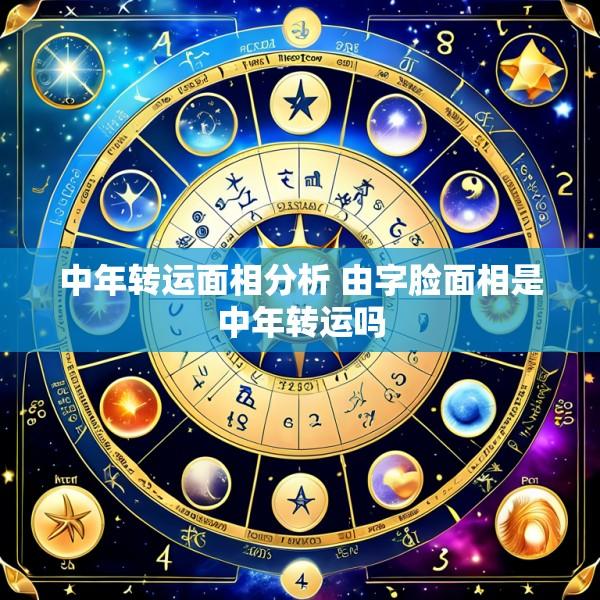 中年转运面相分析 由字脸面相是中年转运吗