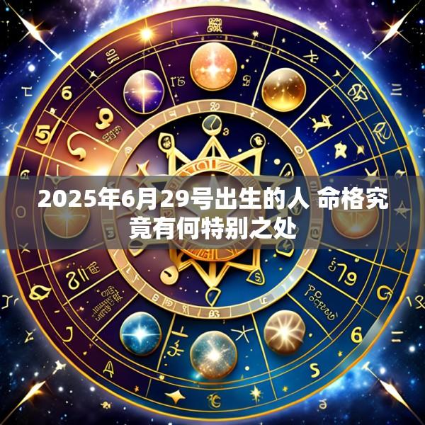 2025年6月29号出生的人 命格究竟有何特别之处