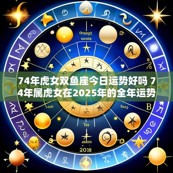 74年虎女双鱼座今日运势好吗 74年属虎女在2025年的全年运势怎么样
