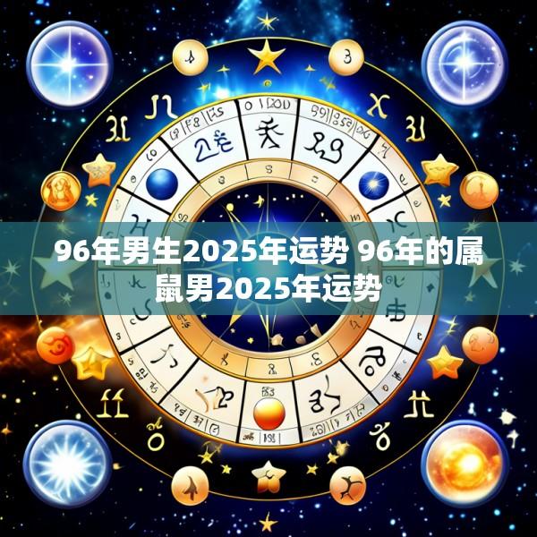 96年男生2025年运势 96年的属鼠男2025年运势