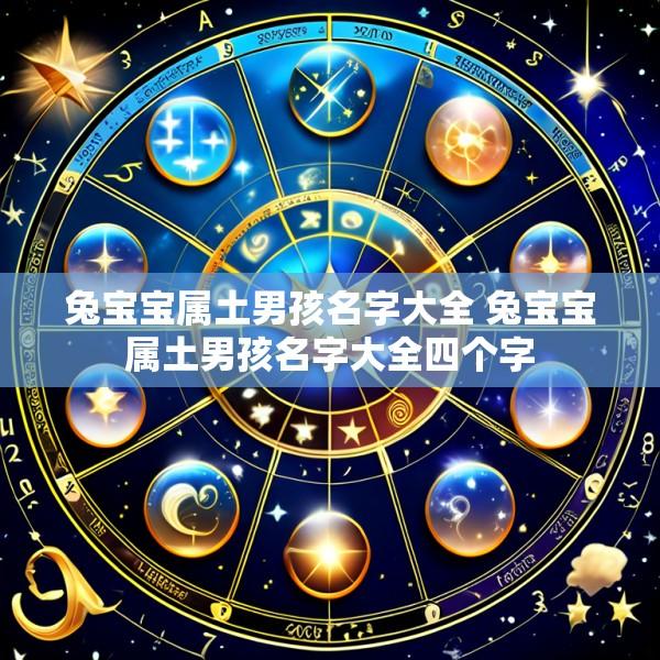 兔宝宝属土男孩名字大全 兔宝宝属土男孩名字大全四个字