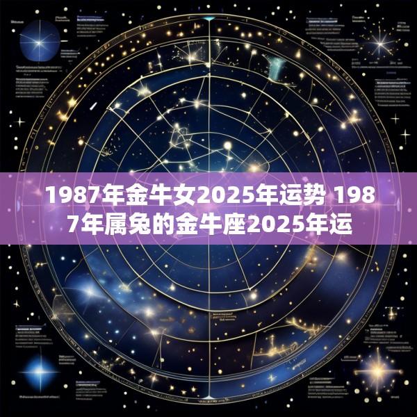 1987年金牛女2025年运势 1987年属兔的金牛座2025年运