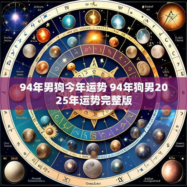 94年男狗今年运势 94年狗男2025年运势完整版