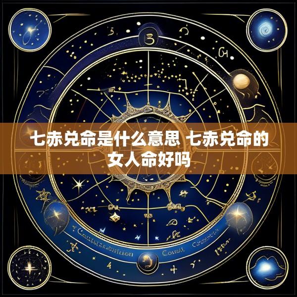 七赤兑命是什么意思 七赤兑命的女人命好吗