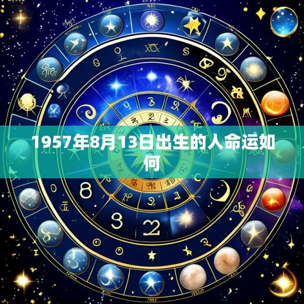 1957年8月13日出生的人命运如何