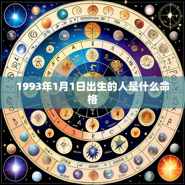 1993年1月1日出生的人是什么命格