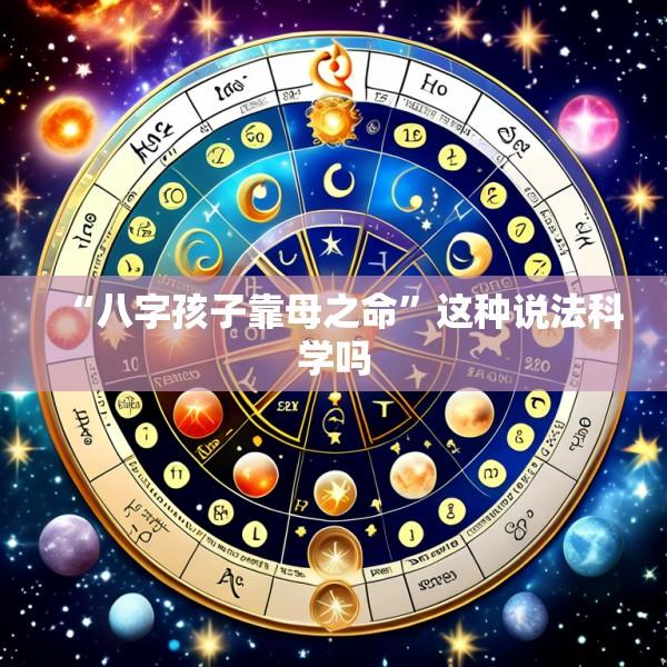 “八字孩子靠母之命”这种说法科学吗