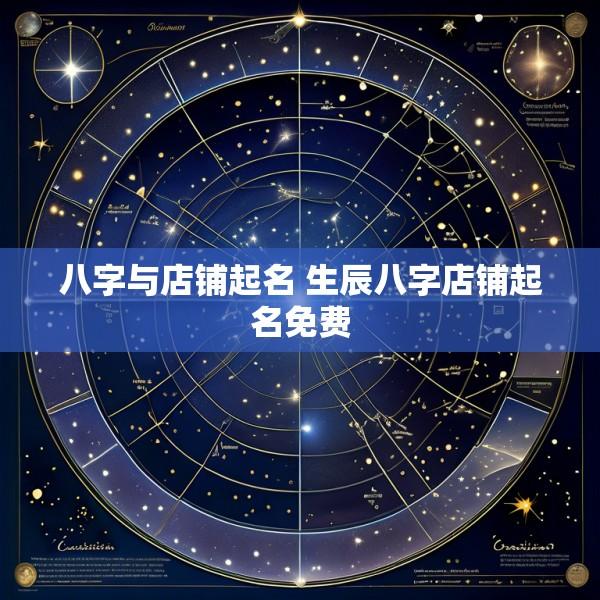 八字与店铺起名 生辰八字店铺起名免费