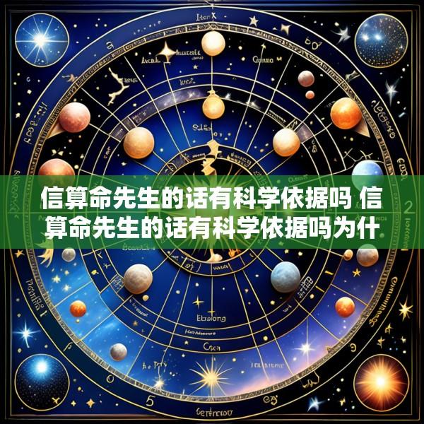 信算命先生的话有科学依据吗 信算命先生的话有科学依据吗为什么
