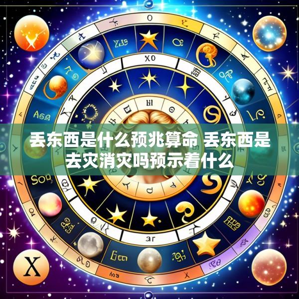 丢东西是什么预兆算命 丢东西是去灾消灾吗预示着什么