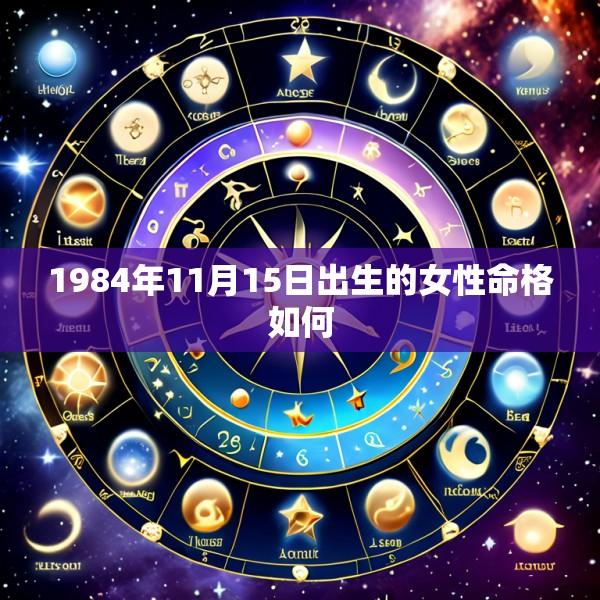 1984年11月15日出生的女性命格如何
