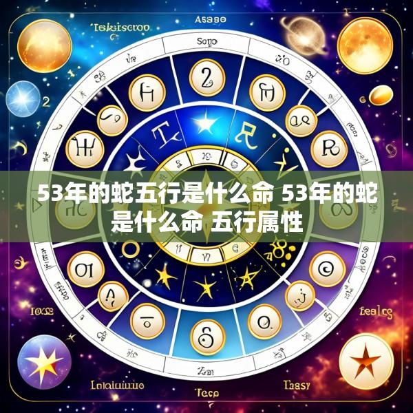 53年的蛇五行是什么命 53年的蛇是什么命 五行属性