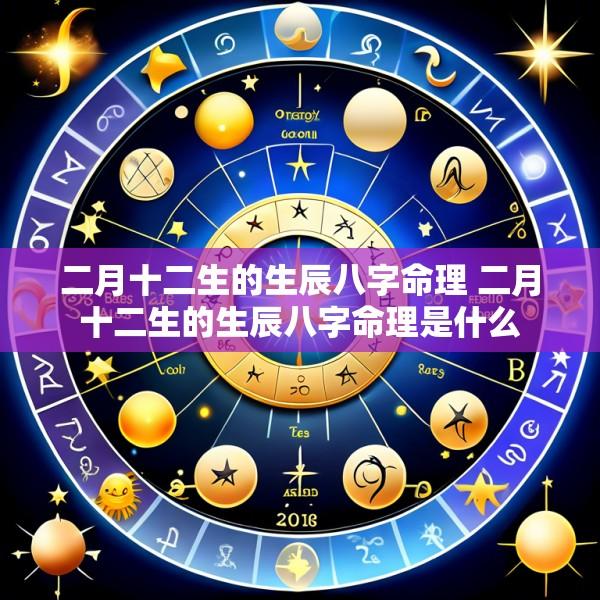 二月十二生的生辰八字命理 二月十二生的生辰八字命理是什么