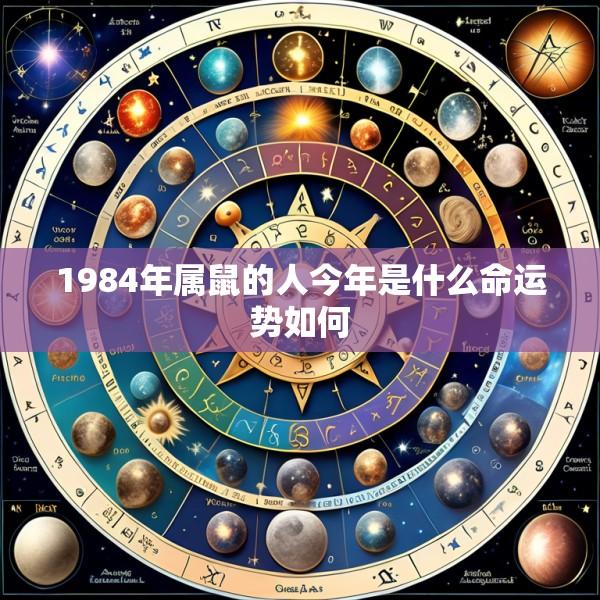 1984年属鼠的人今年是什么命运势如何