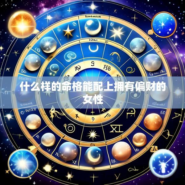 什么样的命格能配上拥有偏财的女性