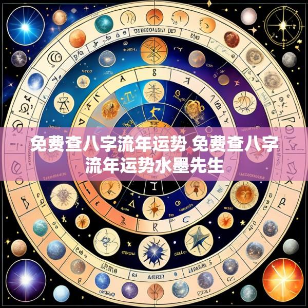 免费查八字流年运势 免费查八字流年运势水墨先生
