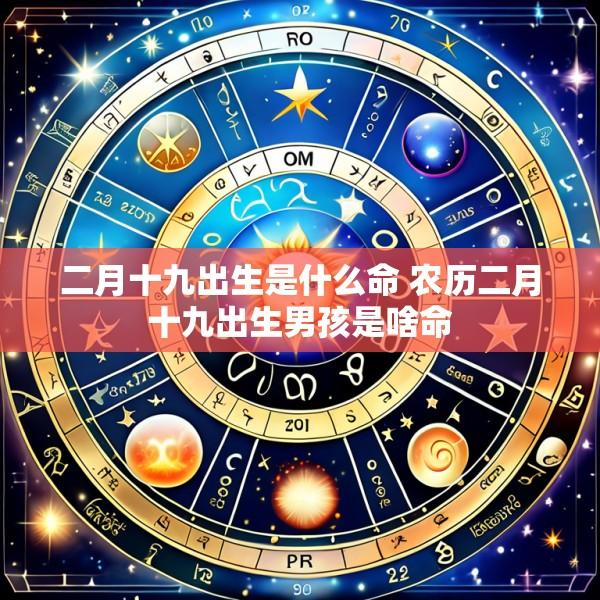 二月十九出生是什么命 农历二月十九出生男孩是啥命