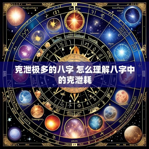 克泄极多的八字 怎么理解八字中的克泄耗