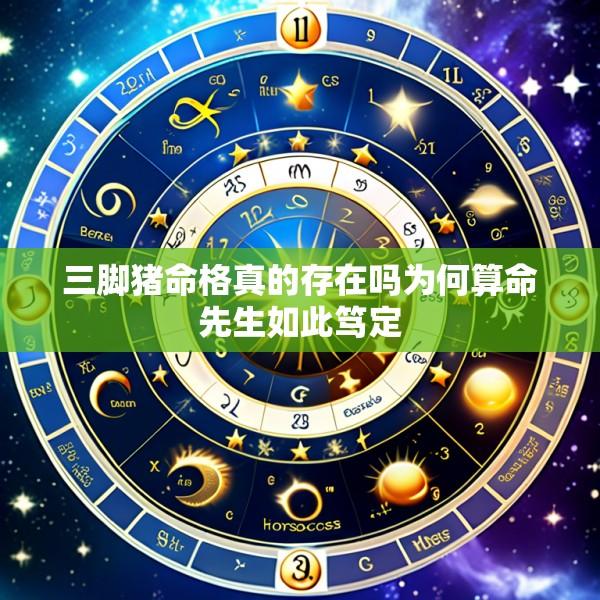 三脚猪命格真的存在吗为何算命先生如此笃定