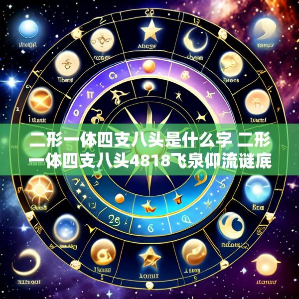 二形一体四支八头是什么字 二形一体四支八头4818飞泉仰流谜底是什么