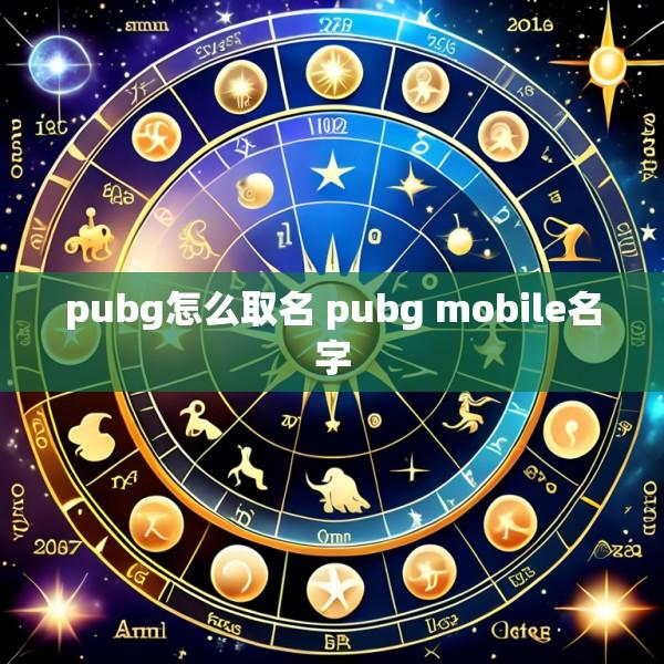 pubg怎么取名 pubg mobile名字