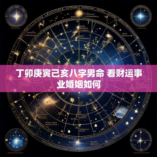 丁卯庚寅己亥八字男命 看财运事业婚姻如何