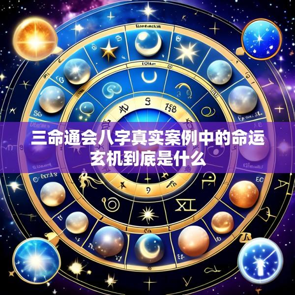 三命通会八字真实案例中的命运玄机到底是什么