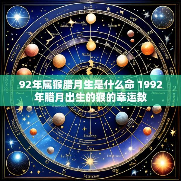 92年属猴腊月生是什么命 1992年腊月出生的猴的幸运数