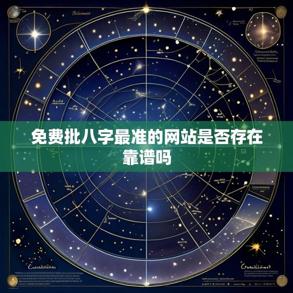 免费批八字最准的网站是否存在靠谱吗