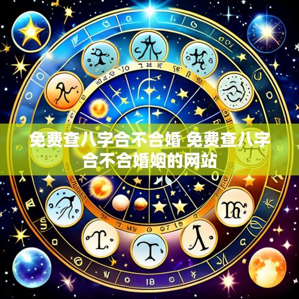 免费查八字合不合婚 免费查八字合不合婚姻的网站