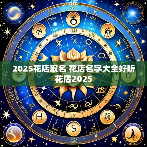 2025花店取名 花店名字大全好听花店2025