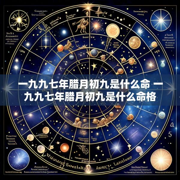 一九九七年腊月初九是什么命 一九九七年腊月初九是什么命格