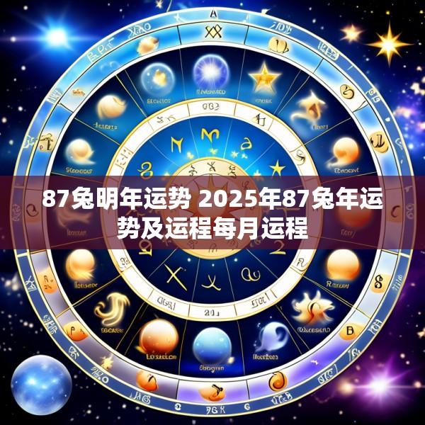 87兔明年运势 2025年87兔年运势及运程每月运程