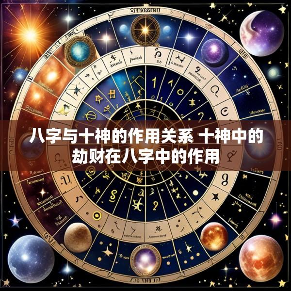 八字与十神的作用关系 十神中的劫财在八字中的作用