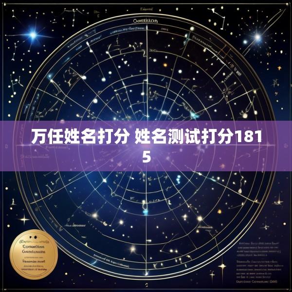 万任姓名打分 姓名测试打分1815