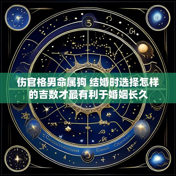 伤官格男命属狗 结婚时选择怎样的吉数才最有利于婚姻长久
