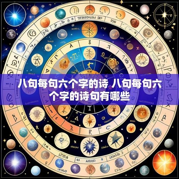 八句每句六个字的诗 八句每句六个字的诗句有哪些