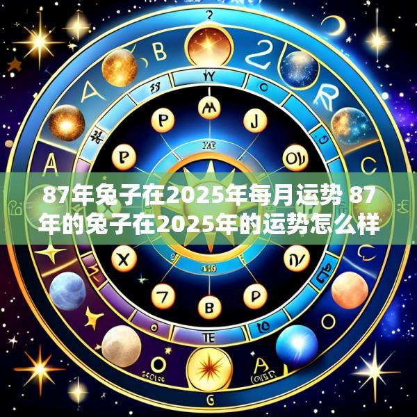 87年兔子在2025年每月运势 87年的兔子在2025年的运势怎么样