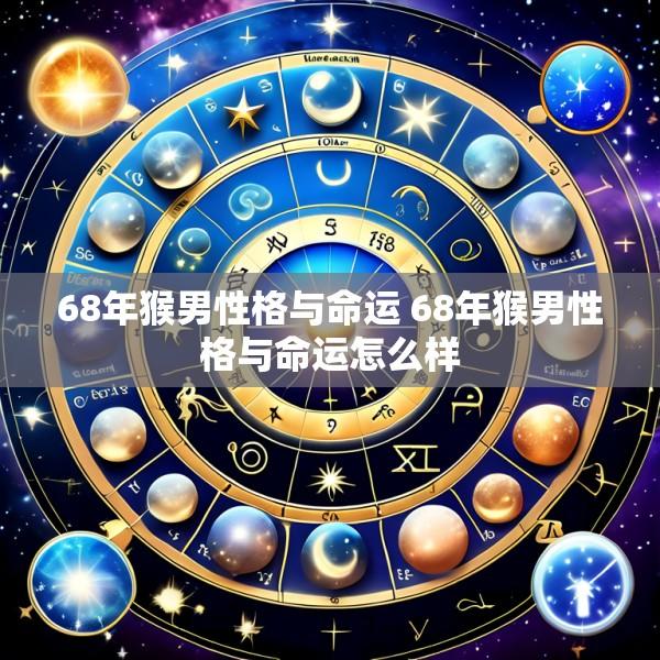 68年猴男性格与命运 68年猴男性格与命运怎么样