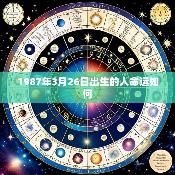 1987年3月26日出生的人命运如何