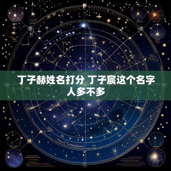丁子赫姓名打分 丁子宸这个名字人多不多
