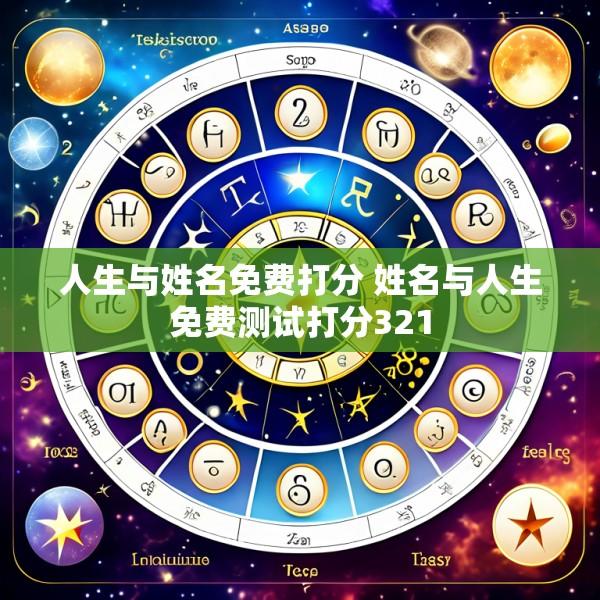 人生与姓名免费打分 姓名与人生免费测试打分321