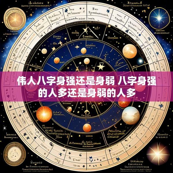 伟人八字身强还是身弱 八字身强的人多还是身弱的人多