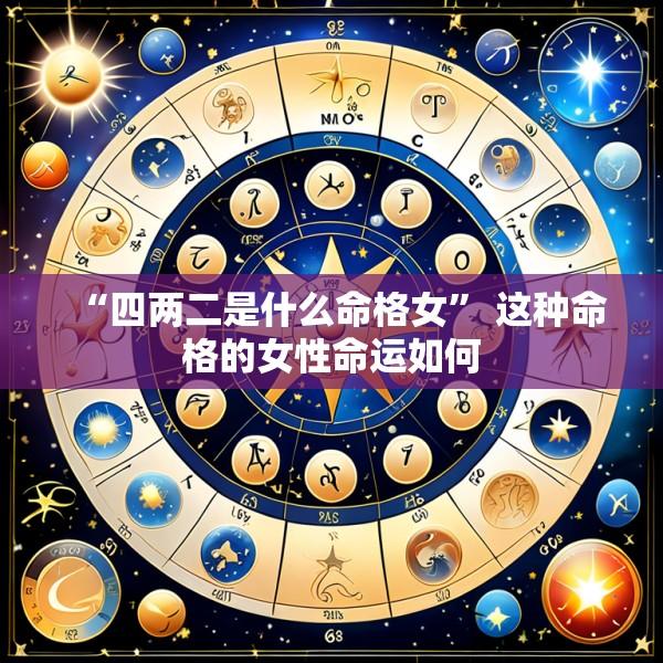 “四两二是什么命格女” 这种命格的女性命运如何