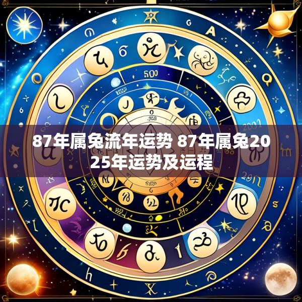 87年属兔流年运势 87年属兔2025年运势及运程